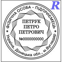Заказать печать ФЛП, изготовить, купить Эскиз 2-9 ФЛП, ЧП, ИП