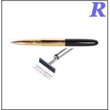 РУЧКА ROLLERBALL З ШТАМПОМ, ЗОЛОТИЙ КОРПУС