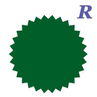 42 мм зірка А4 зелена (24 шт), зірочка, конгревка, конгрев, друк тисненням, лейба
