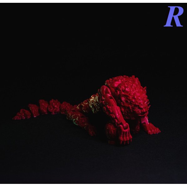 LION FOO (ЛІОН ФУ) 3Д Модель (red) ЛЕВ СТРАЖ 57*197*31 мм