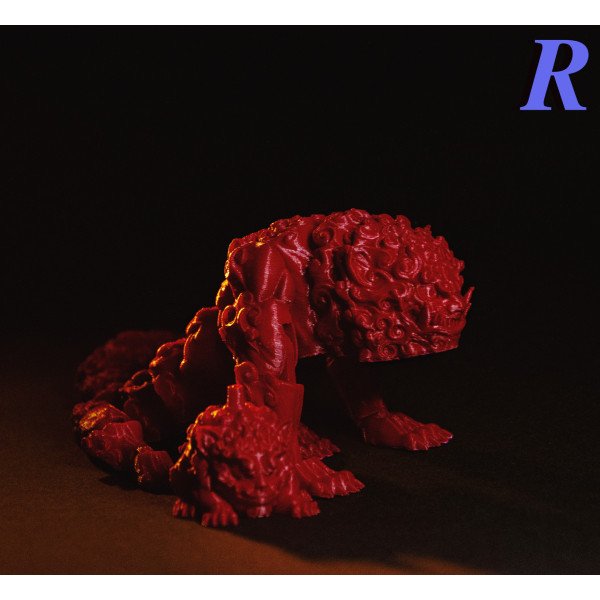 LION FOO (ЛІОН ФУ) 3Д Модель (red) ЛЕВ СТРАЖ 57*197*31 мм
